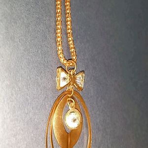 Golden Bow Necklace