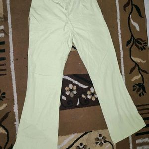 Pista Green Flared Pant