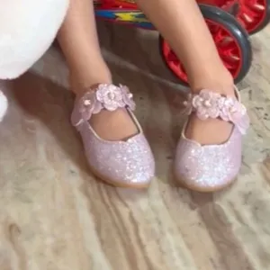 Babyoye Glittery purple Ballerina For Girl Kids