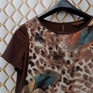 New Brown Art Top