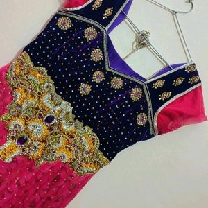 Rose Suit & Dupatta Without Bottom 30 Bust