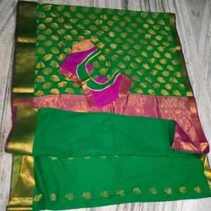 New Cotton Silk Pattu Saree