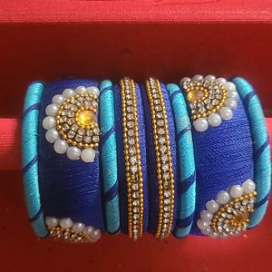 Thread Bangles With Ston