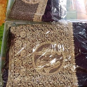 Brand New Bridal Saree With Plastic Box