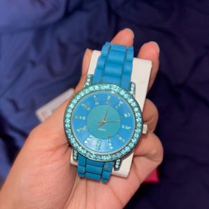 Aqua Blue QUARTZ wristwatch