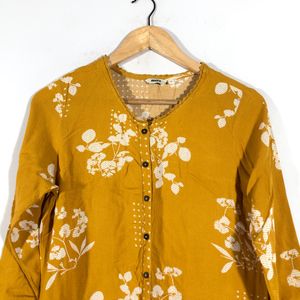 Mustard Yellow Printed Kurta(Women’s)