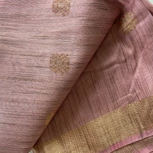 Semi Jute Saree With Blouse