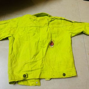 yellow denim jacket for women