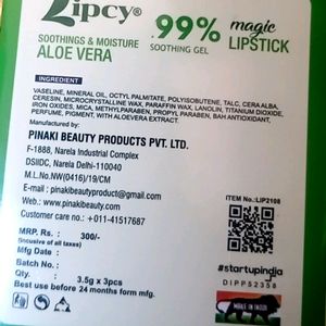 Lipcy Magic Lipstick (Aloe Vera)