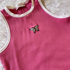 Only Pink Crop Top