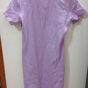 Lavender Colour Mini Dress