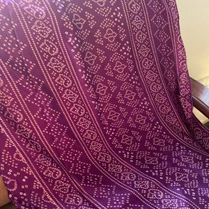 Printed Satin Saree