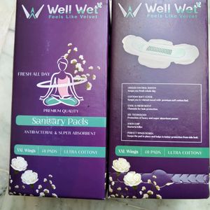 Wellwet Sanitary Pads 2 Box