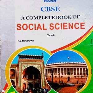 Social Science Class 10  Term -1 Cbse Board Book