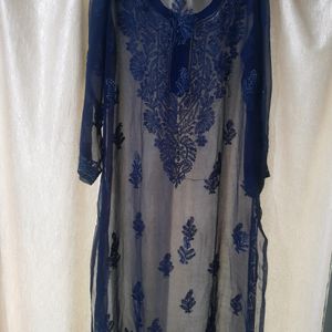 Chikenkari  Kurti Without Astar( New)