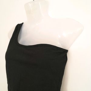 Black One Shoulder Top (Women's)