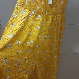 Imported Yellow jumpsuit New with tag