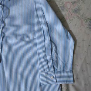 Stylish Shirt White With Blue Strap