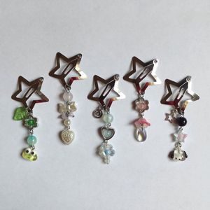 aesthetic beaded stargirl hair clips