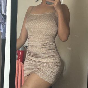 New Forever 21 Nude Mini Bodycon Dress