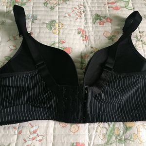 Black Stripped Push Up Bra.