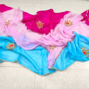 Pink Suit With Heavy Dupatta 2 Piece