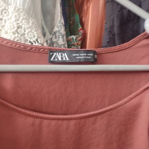 ZARA Tunic With Ruffle Sleaves