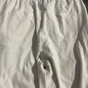 Zara Los Angeles White Jogger Pants