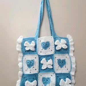 Handmade Tote Bow Heart Bag