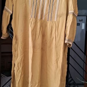 Mustard Color Kurta