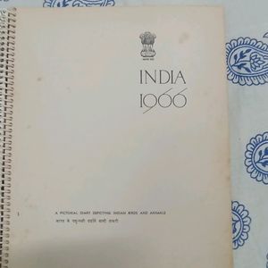 Vintage 1966 Pictorial Diary