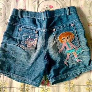 Denim Shorts For Girls