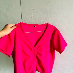 cute pink crop top