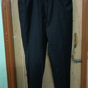 Black Trousers With Side Slit