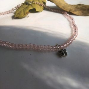 Beautiful Pink Crystal Necklace