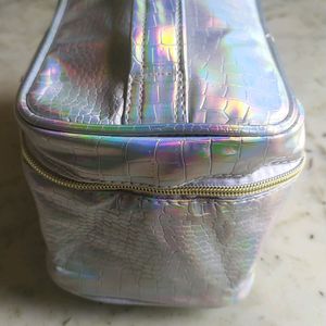 Colorbar Fish Scale Silver Vanity Bag Brand New