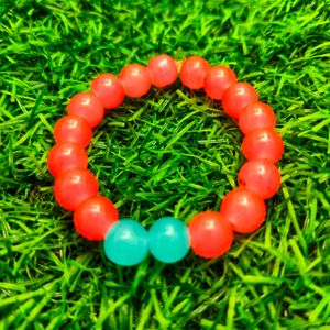 Two coloured Glass beads bracelet;