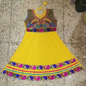 Cotton Floral Ladies Anarkali