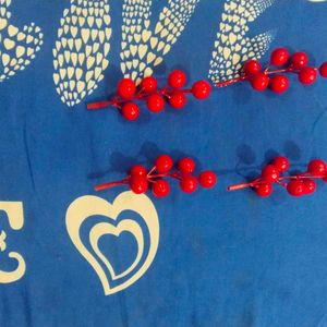 Christmas Decoration Items Red Berry Cherry