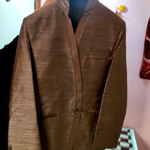 Light Brown 🟤 Coat Khadi Print FOR MEN