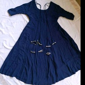 Blue Anarkali Dress