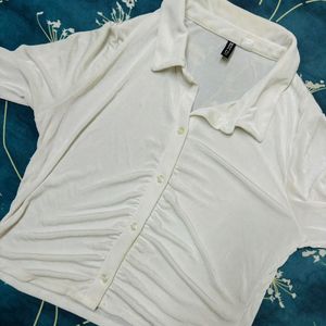 H&m White Sheer Shirt