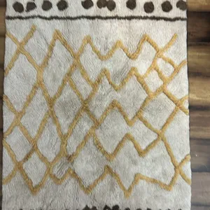 70x100cm Tuffted Cooton Rug White