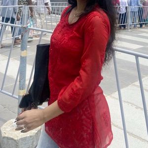 Red Short Kurti