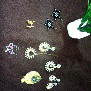 5 Pair Of Earrings Combo Offer