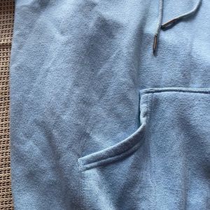 Sky Blue Drop Shoulder Hoodie