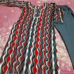 Women Kurti Trouser With Stylish Sleeve Design