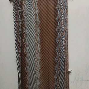 Brown Printed Dhuppatta