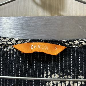 Gerua Black Kurta