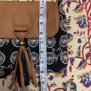 Beautiful Brown Black Sling Bag